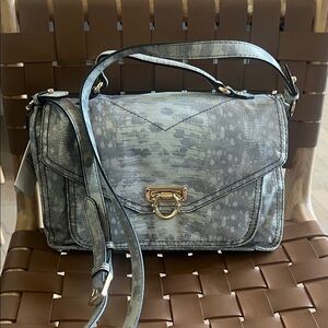 Silver-y shimmery Aimee Kestenberg shoulder bag. Brand new, never used.